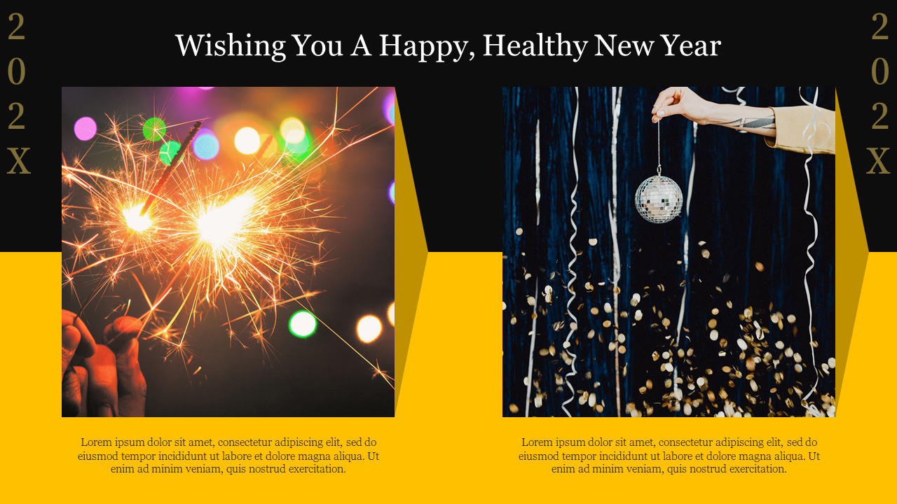 New Year Theme Slide PowerPoint